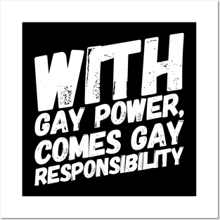 Gay Power/Gay Responsibility Posters and Art